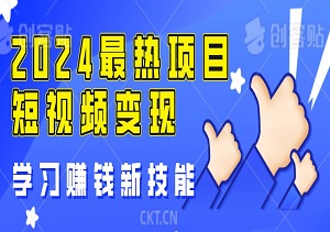 2024最热项目，短视频变现，轻松月入100000+（内有资料）-二八网赚