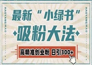 小绿书私域流量引爆器,自动化吸粉策略每日轻松获取300+高质粉丝（内附软件工具）-二八网赚