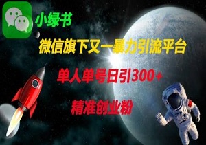 微信旗下又一暴力引流平台，单人单号日引300+精准创业粉-二八网赚
