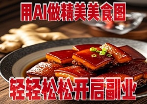 用AI做精美美食图，无需专业设备拍摄，轻轻松松开启副业-二八网赚