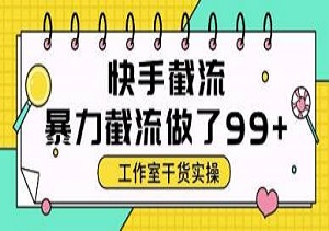 私域流量+快手截流双剑合璧｜单账号月入过万，每日稳定获取50+精准客资，全自动玩法实操教学（内附工具和教程）-二八网赚